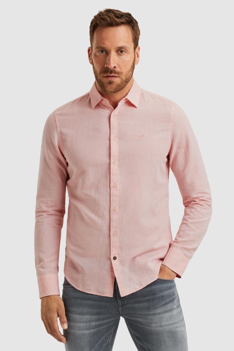 PME legend long sleeve shirt ctn 2tone linen